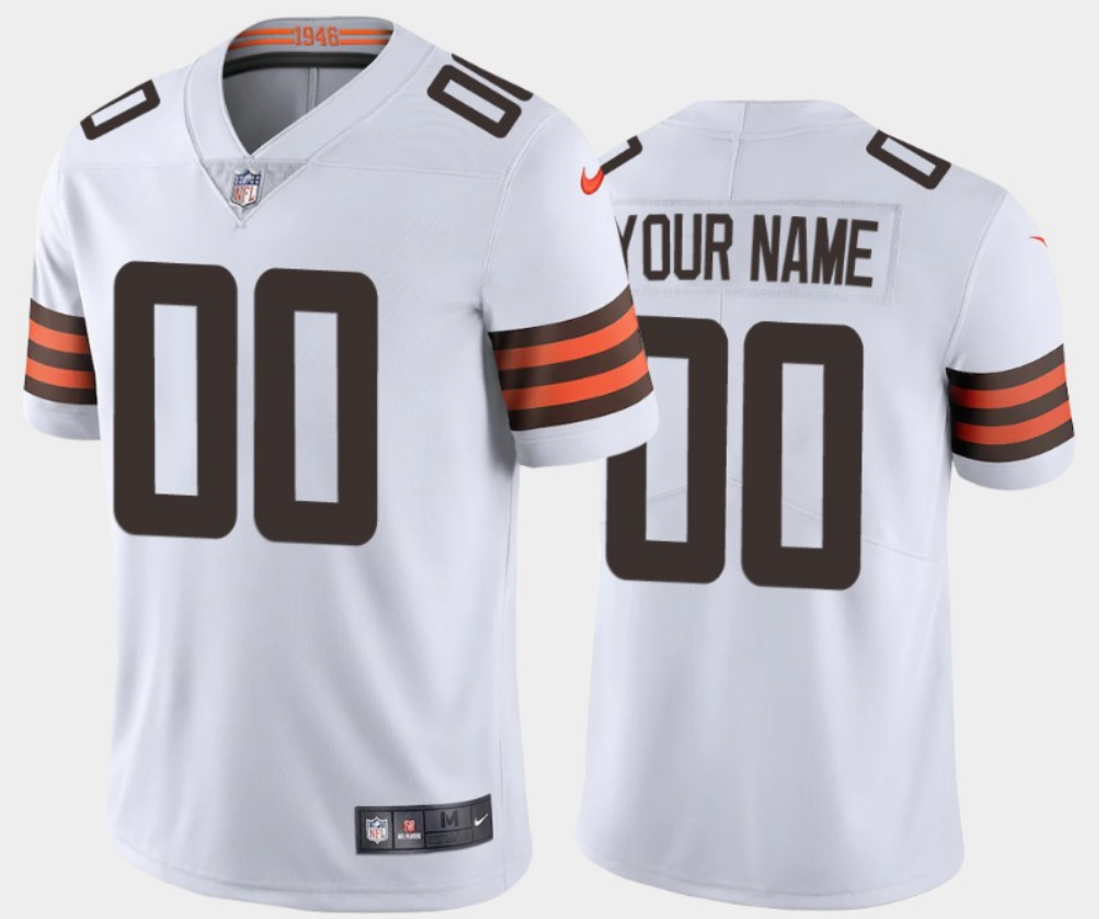 Men's White Cleveland Browns ACTIVE PLAYER Custom 2020 New Vapor Untouchable Limited Stitched NFL Jersey